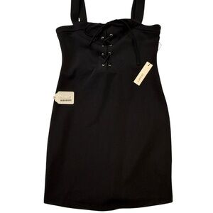 Capulet Black Lace Up Mini Dress NWT Strappy Bodycon Party Dress